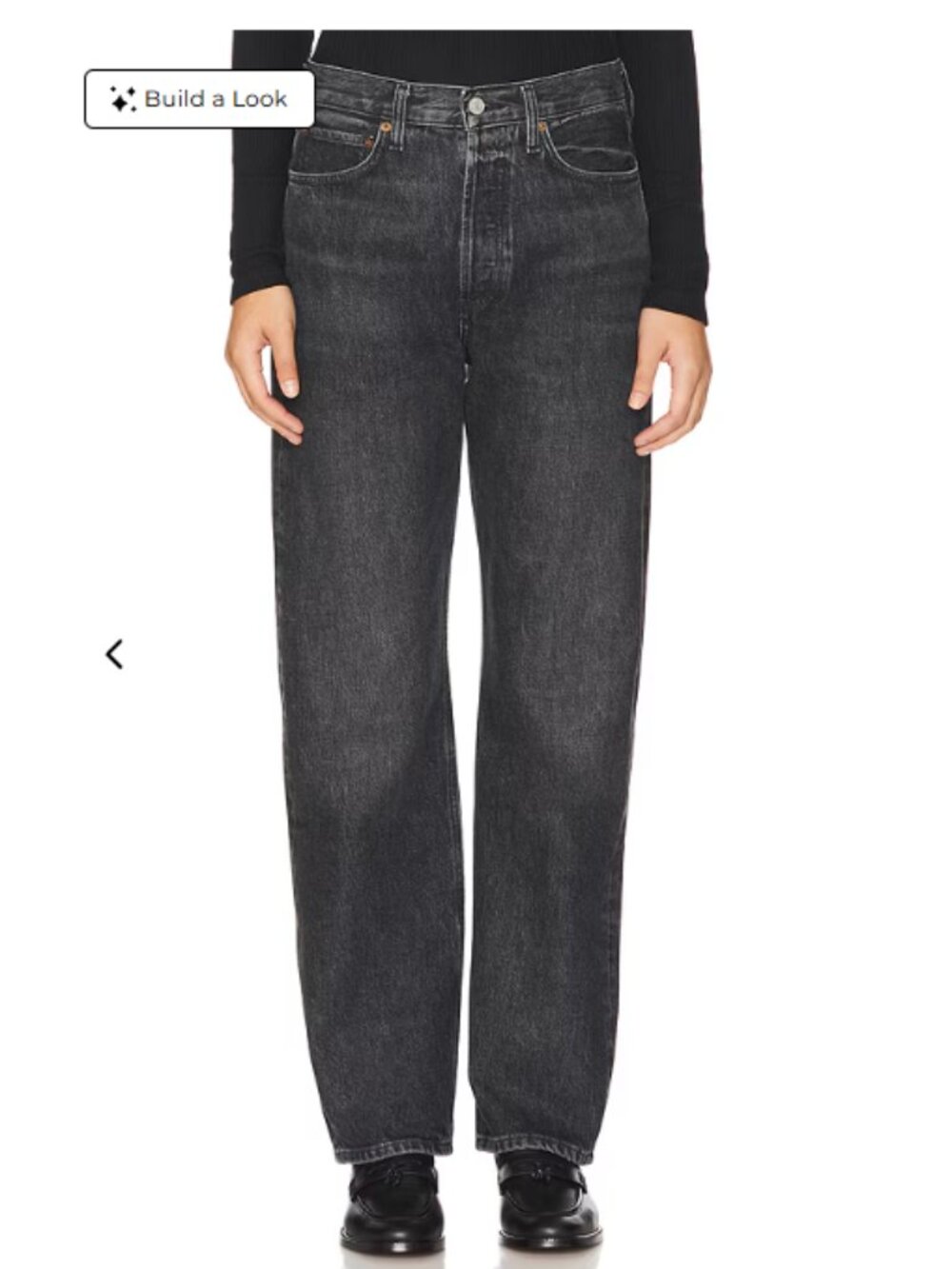 AGOLDE Kelly High Rise Relaxed Straight Jeans in Eclipse Size 27